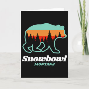 Montana Snowbowl Skifahren Snowboardfahren Bär Karte