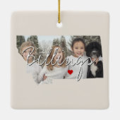 Montana Staat Foto Keramikornament (Rückseite)