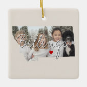 Montana Staat Foto Keramikornament (Vorderseite)