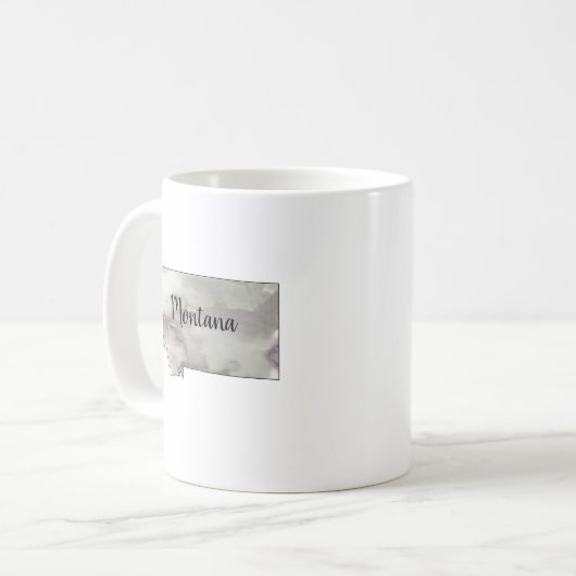 Montana Staat Illustration Kaffeetasse (Vorderseite Links)