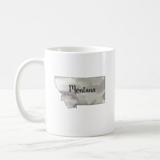 Montana Staat Illustration Kaffeetasse (Links)
