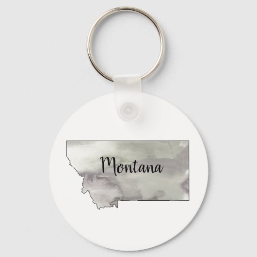 Montana Staat Illustration Schlüsselanhänger (Vorderseite)