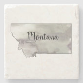 Montana Staat Illustration Steinuntersetzer (Vorderseite)