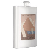 Montana Staat: Indische Stämme, Berge, Prärie Flachmann (Rechts)