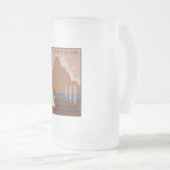 Montana Staat: Indische Stämme, Berge, Prärie Mattglas Bierglas (VorderseiteRechts)