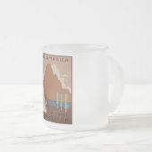 Montana Staat: Indische Stämme, Berge, Prärie Mattglastasse (VorderseiteRechts)