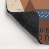 Montana Staat: Indische Stämme, Berge, Prärie Mousepad (Ecke)