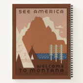 Montana Staat: Indische Stämme, Berge, Prärie Notizblock (Rückseite)