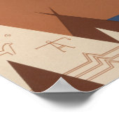 Montana Staat: Indische Stämme, Berge, Prärie Poster (Ecke)