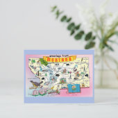 Montana Staat Karte (Stehend Vorderseite)