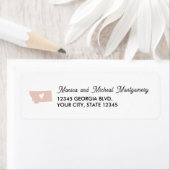 MONTANA Staat Karte mit Herz - JEDE FARBE (Insitu)