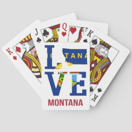 Montana Staat Liebe Spielkarten