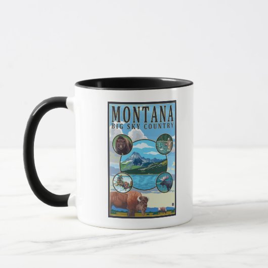 Montana Staat Scenes Tasse (Links)
