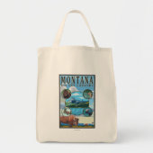 Montana Staat Scenes Tragetasche (Vorne)
