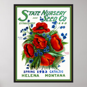 Montana Staat Seed Magazine Cover Poster