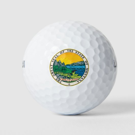 Montana Staat Siegel - Golfball (Vorderseite)