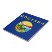 Montana-Staats-Flagge Fliese (Seite)