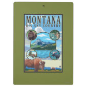 Montana-Staats-Szenen Klemmbrett (Rückseite)