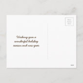 Montana-Staats-Weihnachtsfeiertags-Grüße Feiertagspostkarte (Rückseite)