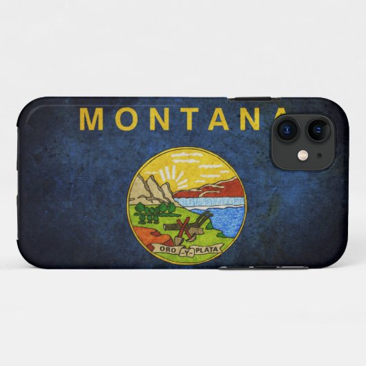 Montana-Staatsflagge Case-Mate iPhone Hülle (Rückseite (Horizontal))