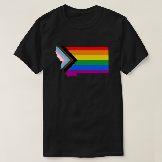 Montana Staatsstolz LGBTQ Progress Prix T-Shirt (Design vorne)
