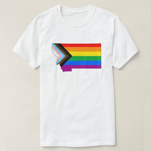 Montana Staatsstolz LGBTQ Progress Prix T-Shirt (Design vorne)