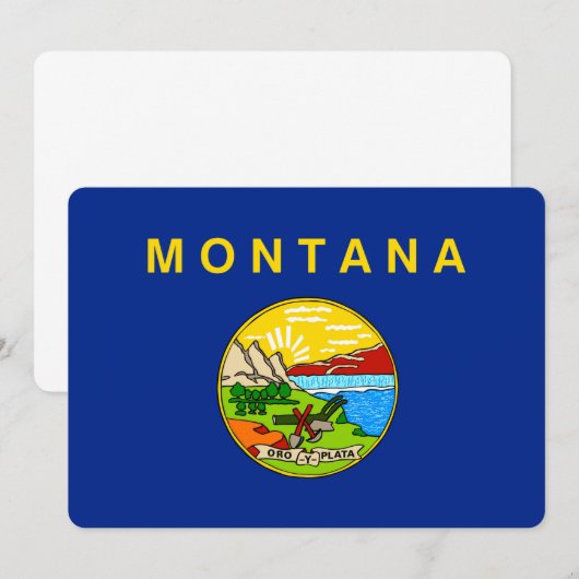 Montana State Flag Design (Vorne/Hinten)