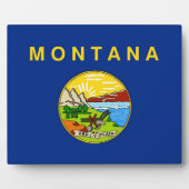 Montana State Flag Plaque Fotoplatte (Vorderseite)