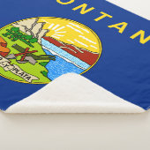 Montana State Flag Print Patriotic Sherpadecke (3/4)