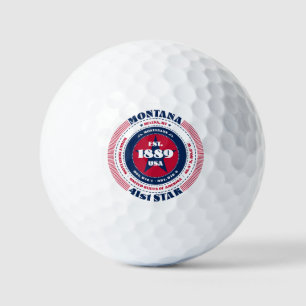 Montana Statehood Patriotic Geschenk Golf Balls Golfball
