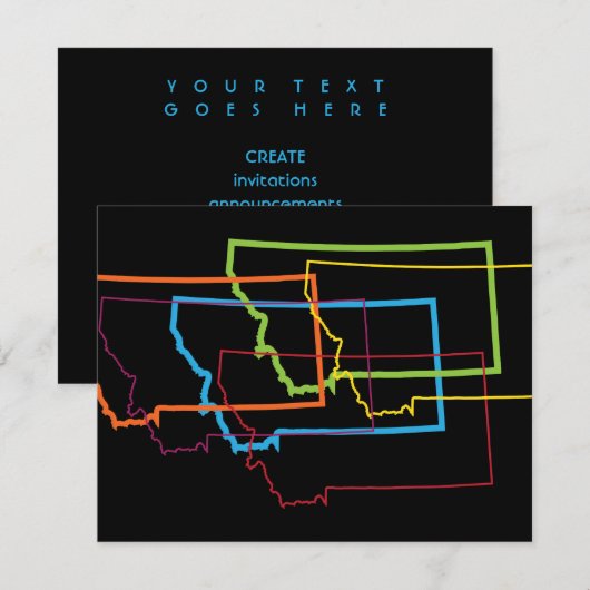 Montana-Stolz Einladung (Vorne/Hinten)