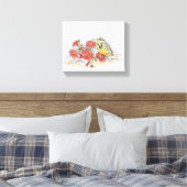 Montana Stretched Canvas Print Leinwanddruck (Insitu (Schlafzimmer))