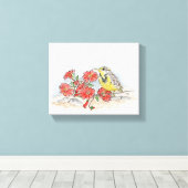 Montana Stretched Canvas Print Leinwanddruck (Insitu (Holzboden))