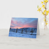 Montana Sunrise Notecard Karte (Gelbe Blume)