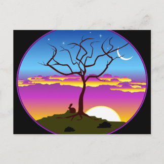 Montana Sunrise Postkarte