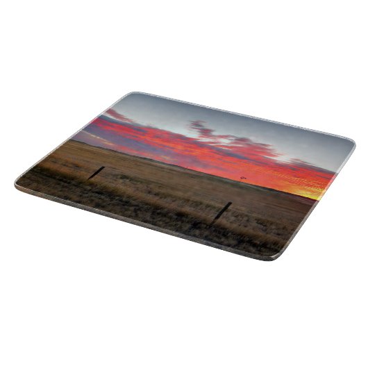 Montana Sunrise Schneidebrett (Ecke)