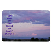 Montana Sunset Magnet w/Scripture Verse (Horizontal)