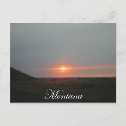 Montana Sunset Postkarte (Vorderseite)