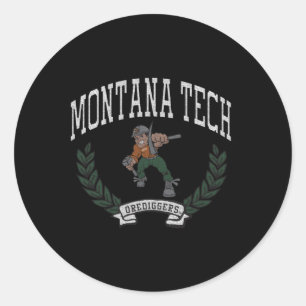 Montana Tech Orediggers Sieg Runder Aufkleber