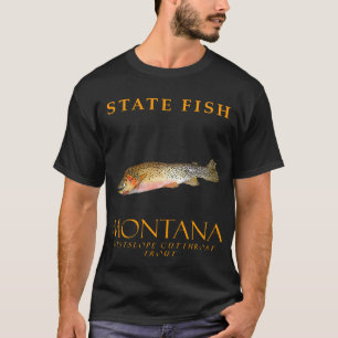 Montana Territory Fisch Der Westslope Cutthroat Fo T-Shirt