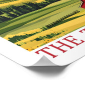 Montana The Treasure Staat USA Travel Place Poster (Ecke)