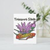 Montana Treasure Staat Bitterroot Postkarte (Stehend Vorderseite)