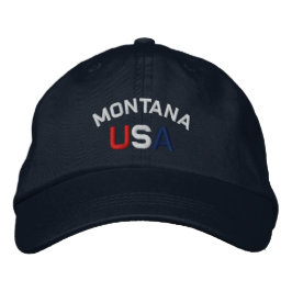 Montana USA bestickt Navy Blue Hat Bestickte Kappe