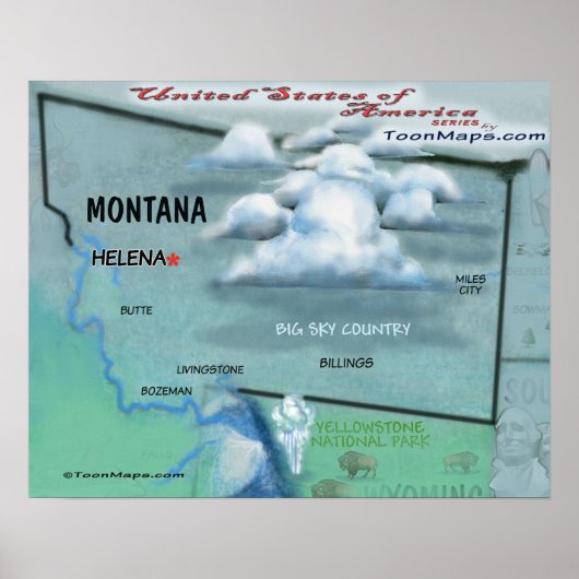 Montana USA Poster (Vorne)