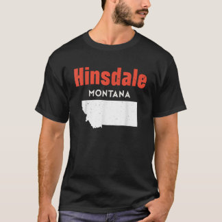 Montana USA Staat America Travel Montanan Hinsdale T-Shirt
