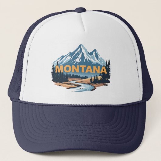 Montana USA Truckerkappe (Vorderseite)