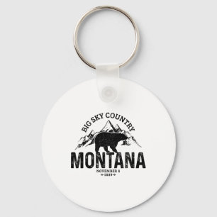 Montana USA Vintage Grizzly Bär Amerika Souvenir  Schlüsselanhänger