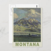 Montana USA Vintage Reise Postkarte (Vorne/Hinten)