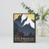 Montana USA Vintage Reise Postkarte (Stehend Vorderseite)