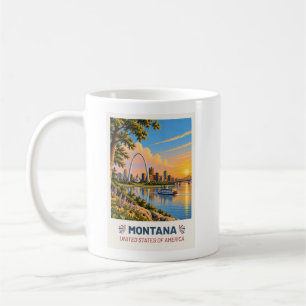 Montana USA – Vintage-Reise-Tasse Kaffeetasse